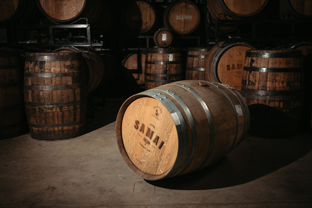 American oak barrel