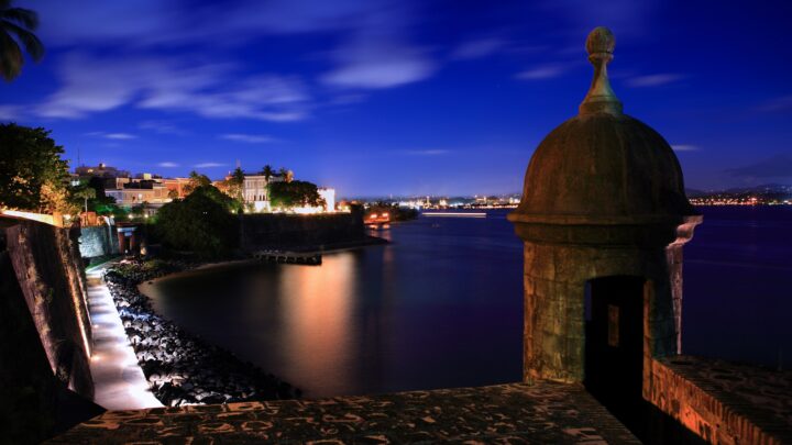 San Juan at night