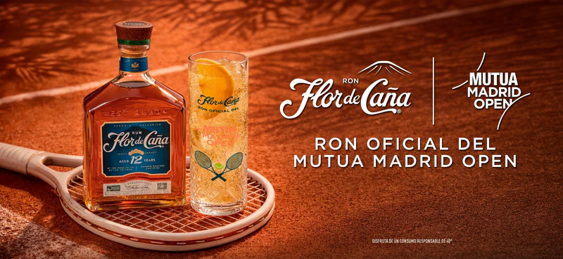 Flor de Caña se consolida como el Ron Oficial del Mutua Madrid Open 2026
